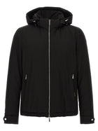MooRER Albini Down Jacket Acqua Line Black