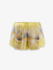 Zimmermann Women's Alchemy Silk Micro Shorts Brown