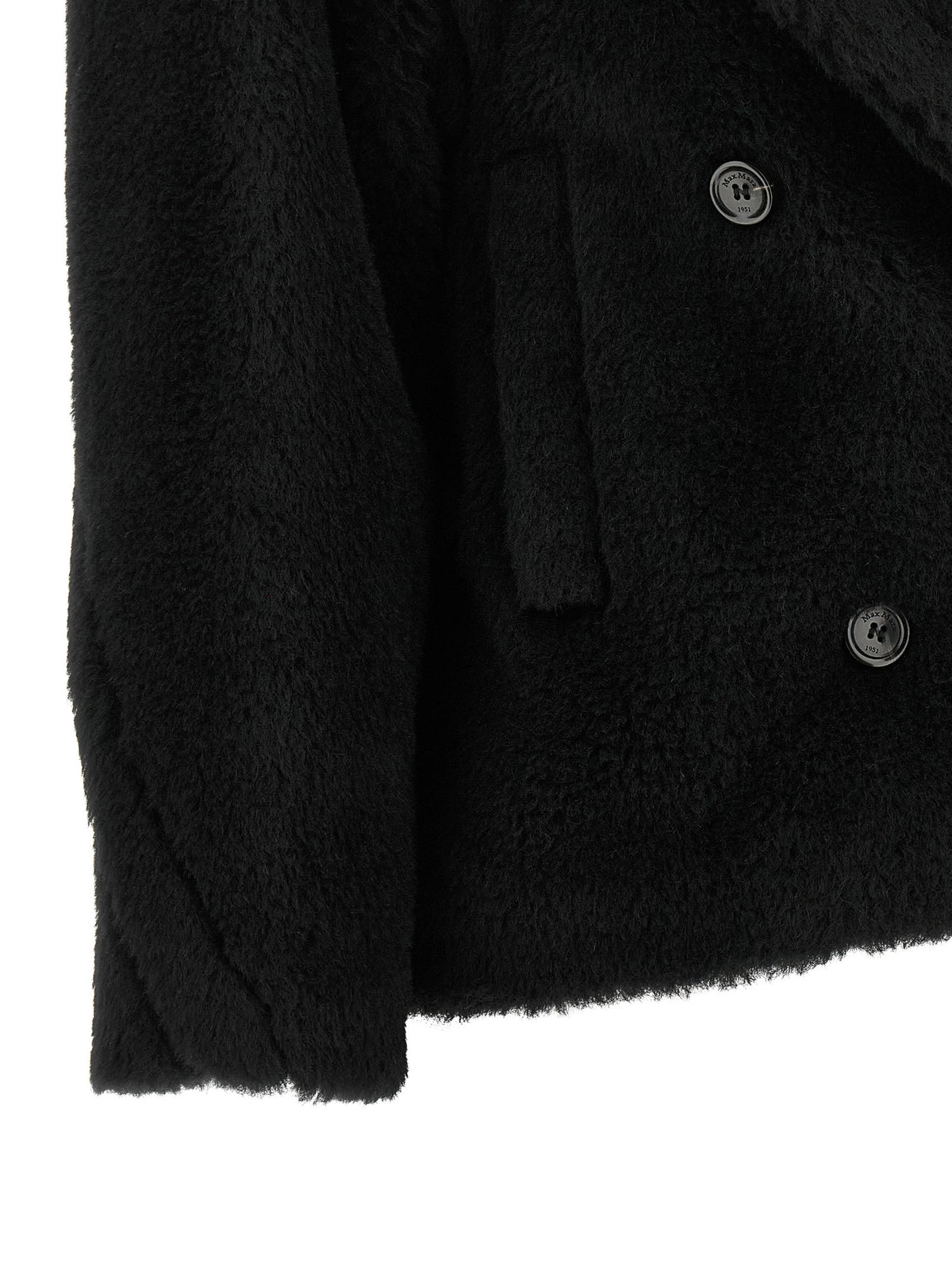 Max Mara Alcuno Short Coat Black