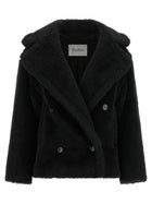 Max Mara Alcuno Short Coat Black