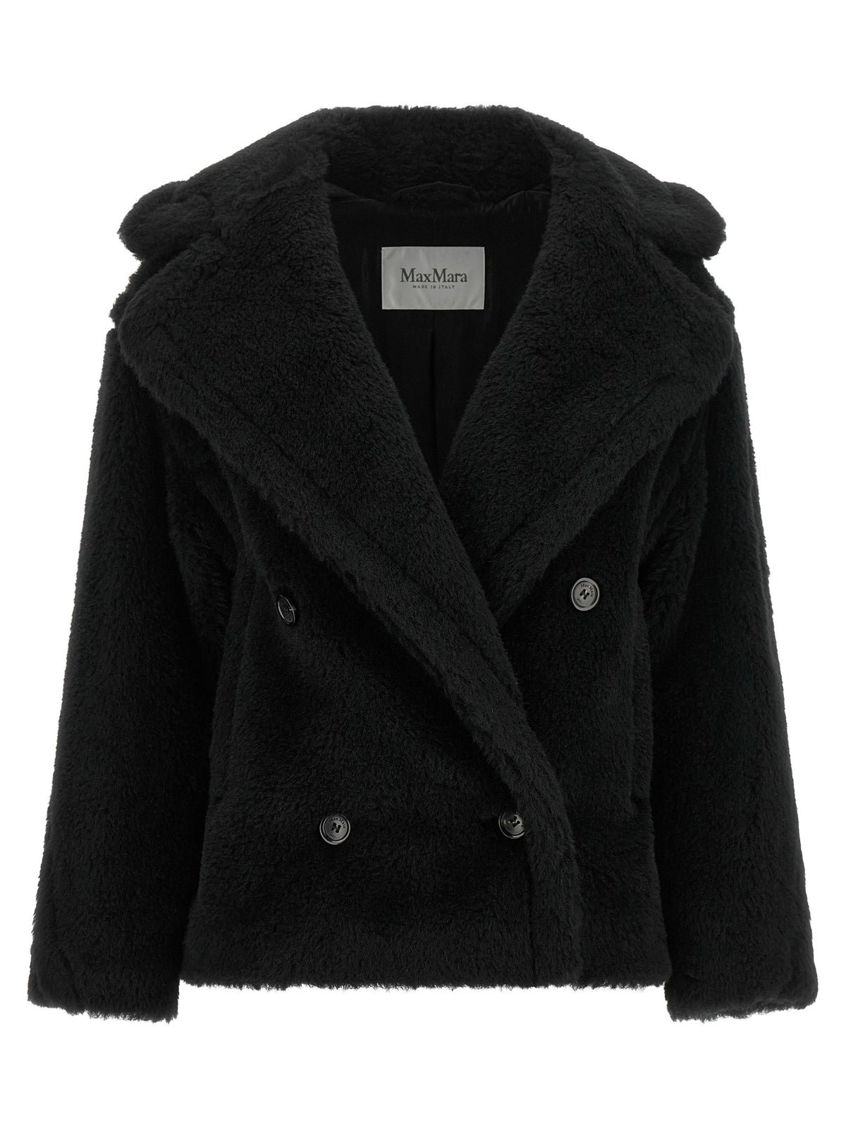 Max Mara Alcuno Short Coat Black