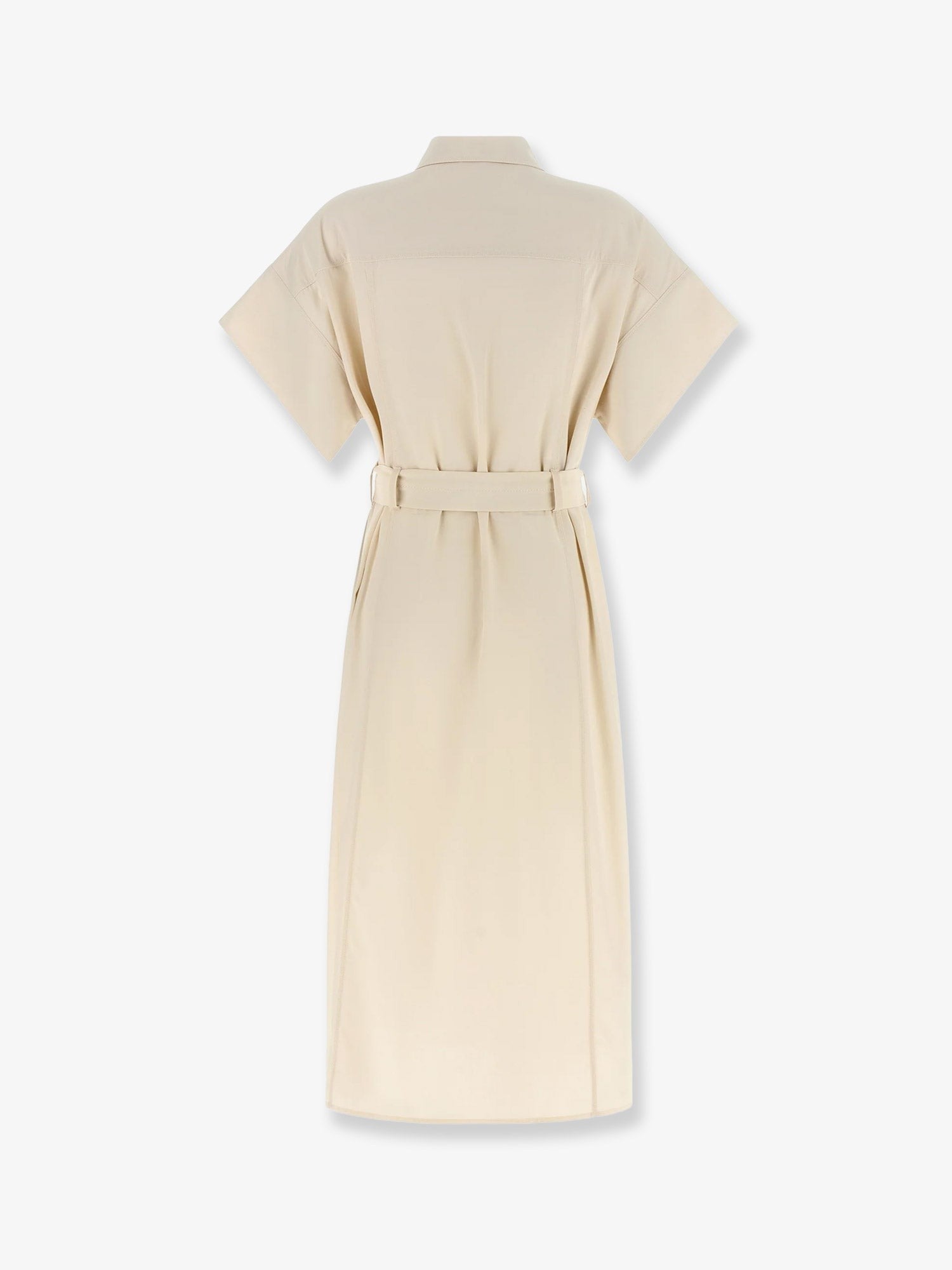 Pinko Women's Alesha Chemisier Cotton Dress Beige Pinko