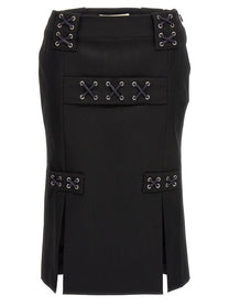 ALESSANDRA RICH - ALESSANDRA RICH - Lace-up skirt - Women’s Clothing
