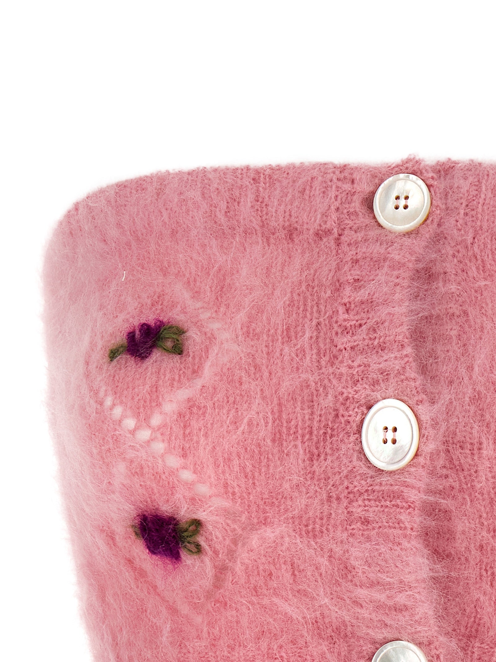 ALESSANDRA RICH - ALESSANDRA RICH - ’Carded Mohair’ top - Women’s Tops