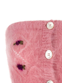 ALESSANDRA RICH - ALESSANDRA RICH - ’Carded Mohair’ top - Women’s Tops