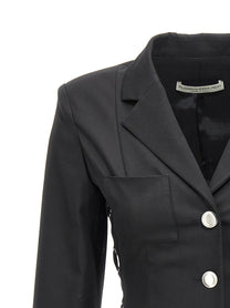 ALESSANDRA RICH - ALESSANDRA RICH - Single breast lace-up blazer jacket - Women’s Clothing