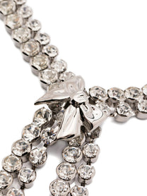 ALESSANDRA RICH - ALESSANDRA RICH - Bow crystals necklace - Women’s Accessories