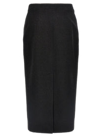 ALESSANDRA RICH - ALESSANDRA RICH - Midi tweed bouclé skirt - Women’s Bottoms