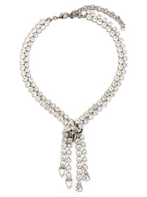 ALESSANDRA RICH - ALESSANDRA RICH - Bow crystals necklace - Women’s Accessories