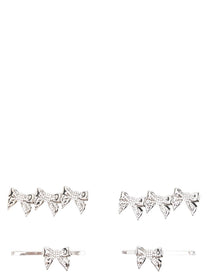 ALESSANDRA RICH - ALESSANDRA RICH - Set of four bow pins - Woman,Accessories,Hair accessories,
