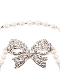 ALESSANDRA RICH - ALESSANDRA RICH - Pearl bow necklace - Women’s Accessories