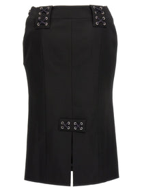 ALESSANDRA RICH - ALESSANDRA RICH - Lace-up skirt - Women’s Clothing