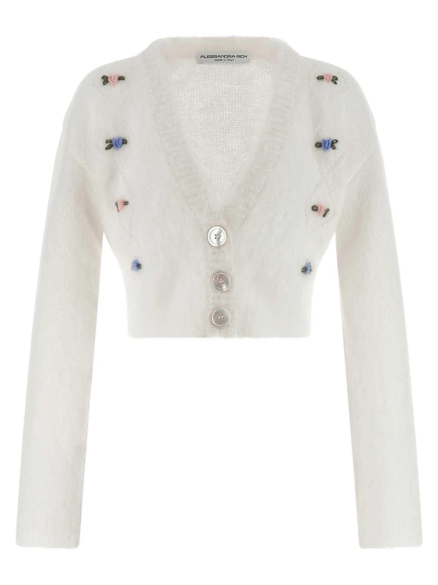 ALESSANDRA RICH - ALESSANDRA RICH - ’Carded Mohair’ cardigan - Women’s Knitwear