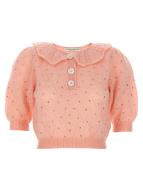 ALESSANDRA RICH - ALESSANDRA RICH - Rhinestone sweater - Women’s Knitwear