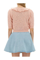 Alessandra Rich Women's Hearts Jersey Blue, view 3