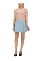 Alessandra Rich Women's Hearts Jersey Blue, view 2