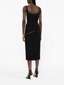 Alexander McQueen - Alexander McQueen zip-embellished Midi Dress - Dresses
