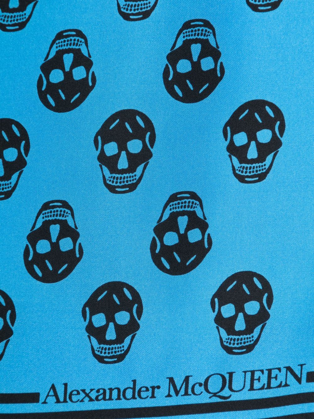 Alexander Mcqueen - Alexander McQueen Scarfs Blue - Scarves Hats &amp; Gloves
