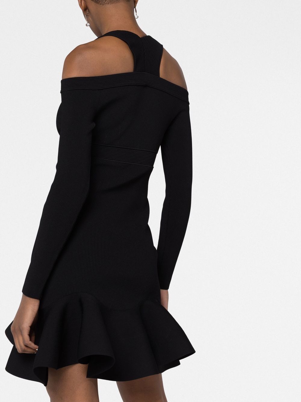 Alexander Mcqueen - Alexander McQueen Short knitted dress with V-neck - Dresses