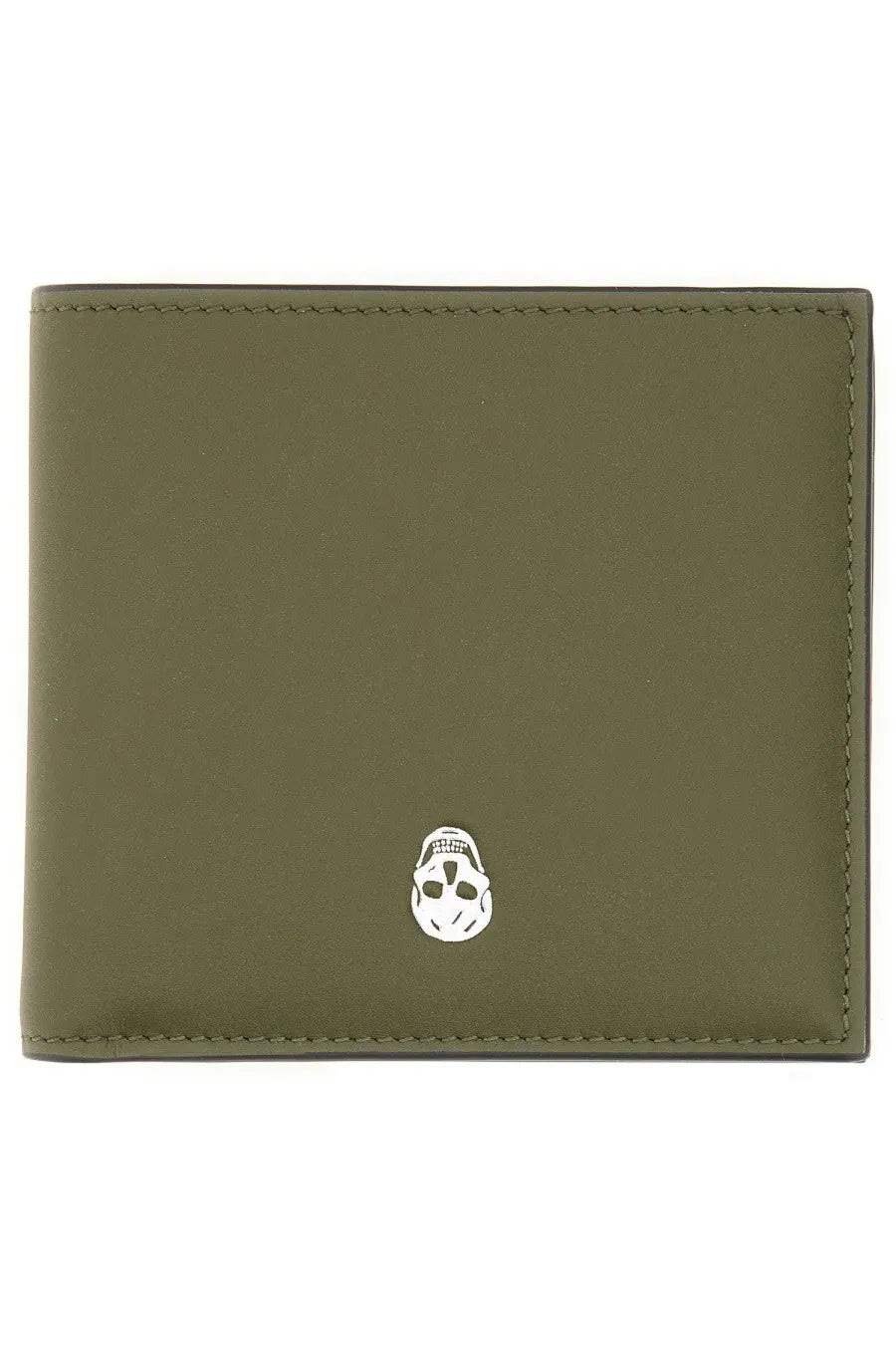 Alexander McQueen Men's Bifold Wallet the Skull Brown