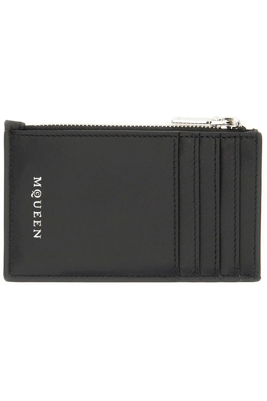 Alexander McQueen Men's Card Holder Skull Black, view 2