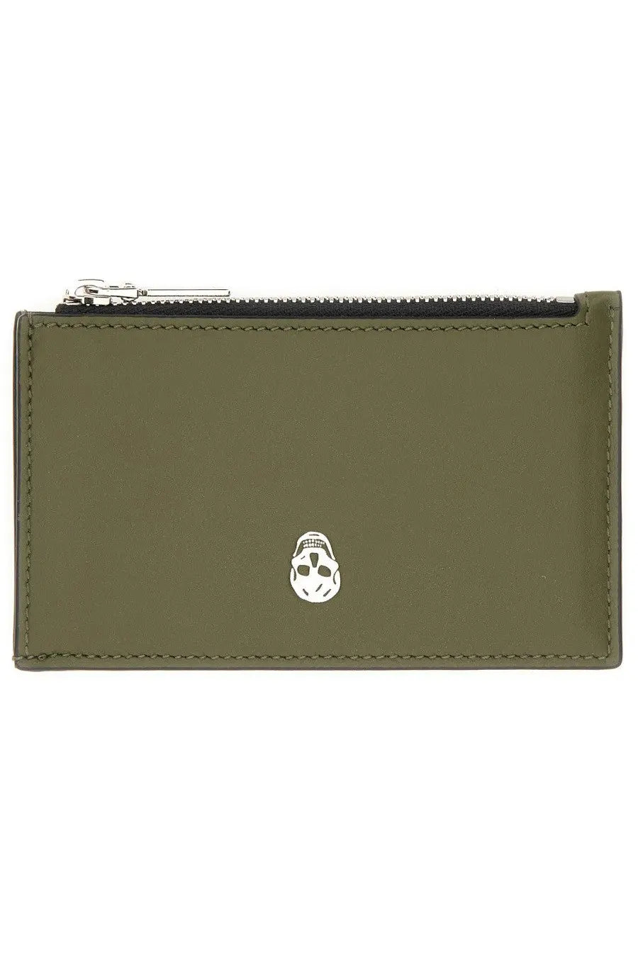 Alexander McQueen Men's Card Holder Skull Brown