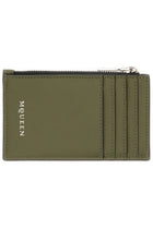 Alexander McQueen Men's Card Holder Skull Brown, view 2
