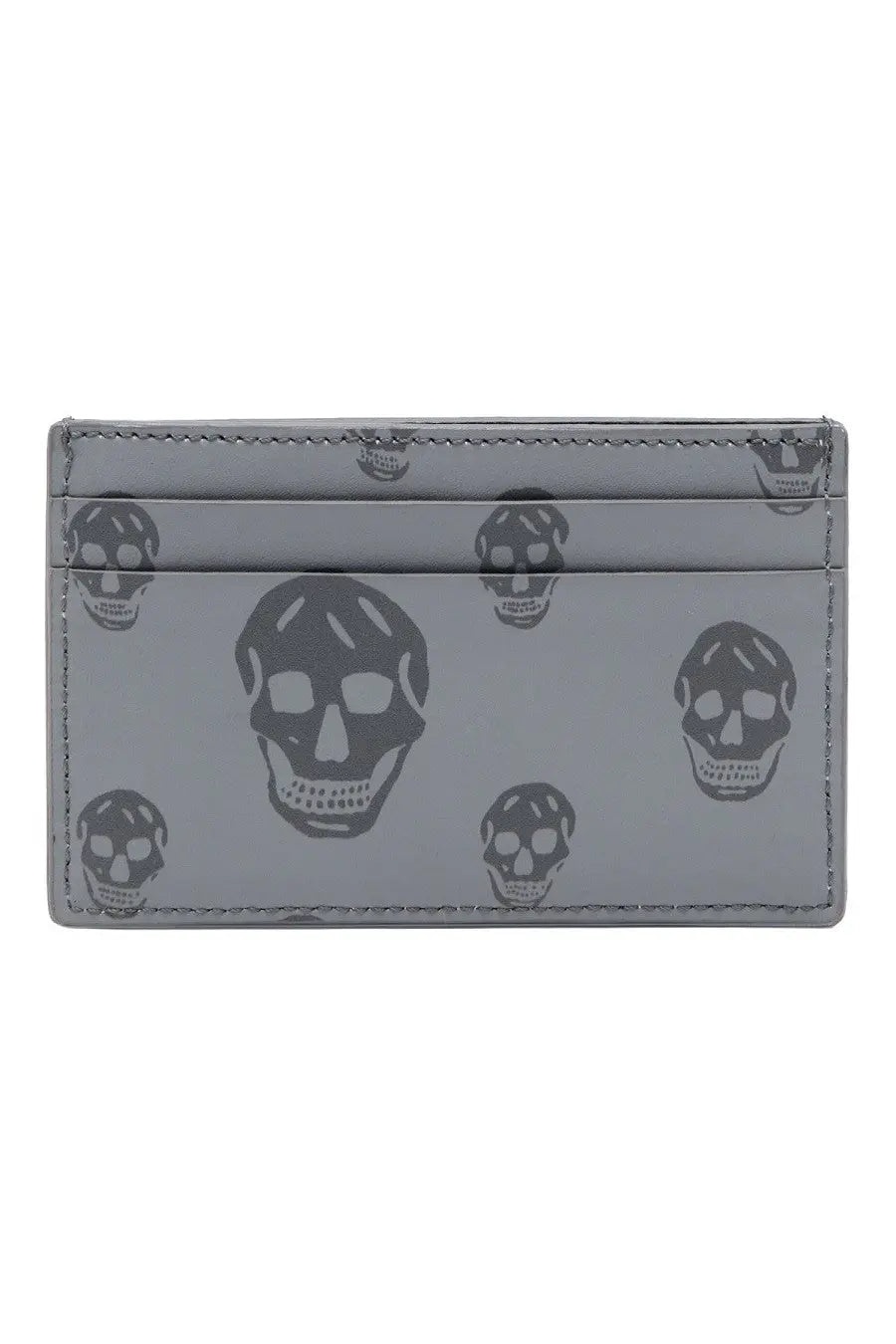 Alexander McQueen Men's Card Holder Skull Grey, view 2