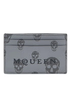 Alexander McQueen Men's Card Holder Skull Grey