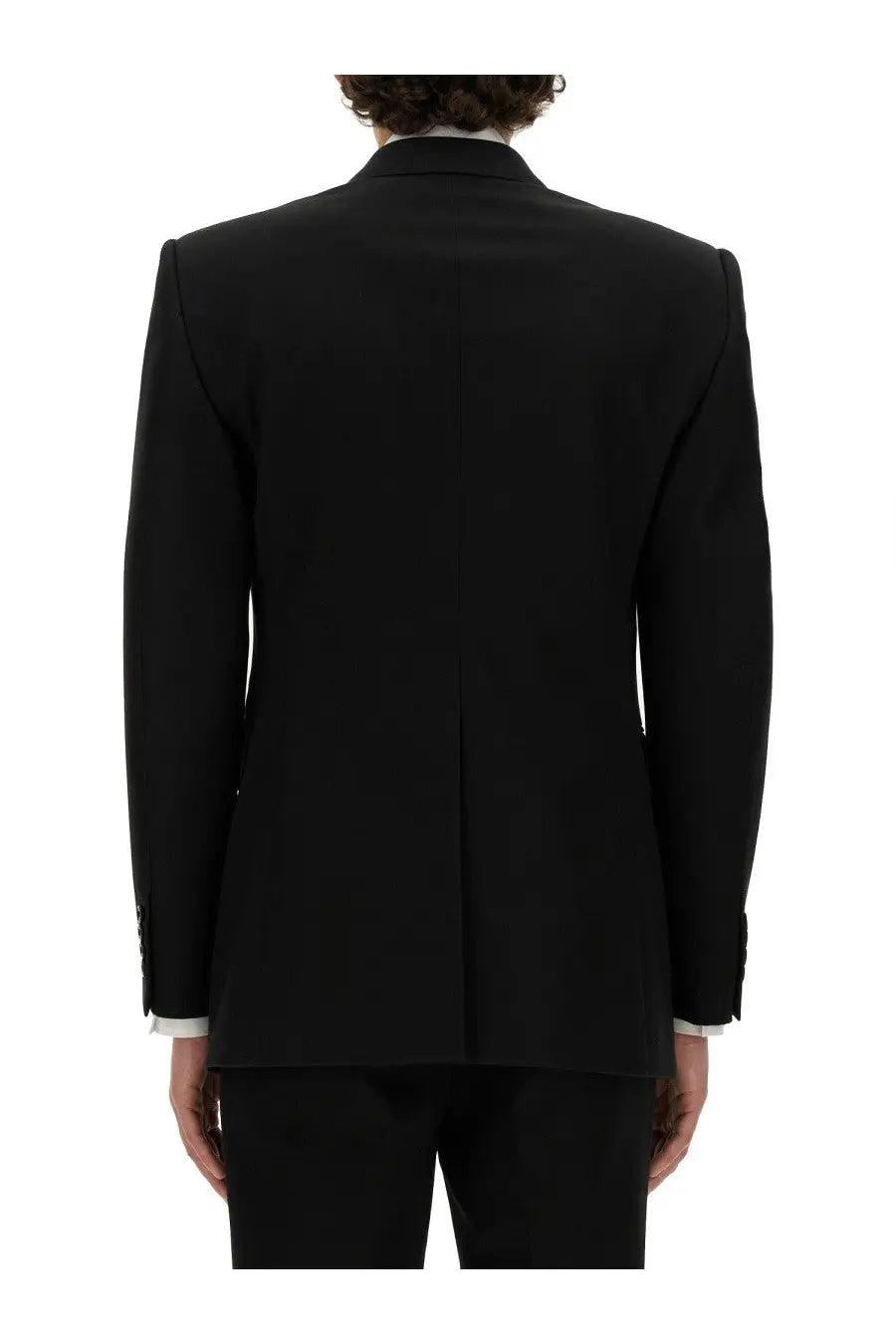 Alexander McQueen Men's Double Breasted Jacket Black, view 3