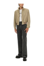 Alexander McQueen Men's Harrington Cropped Jacket Beige, view 2