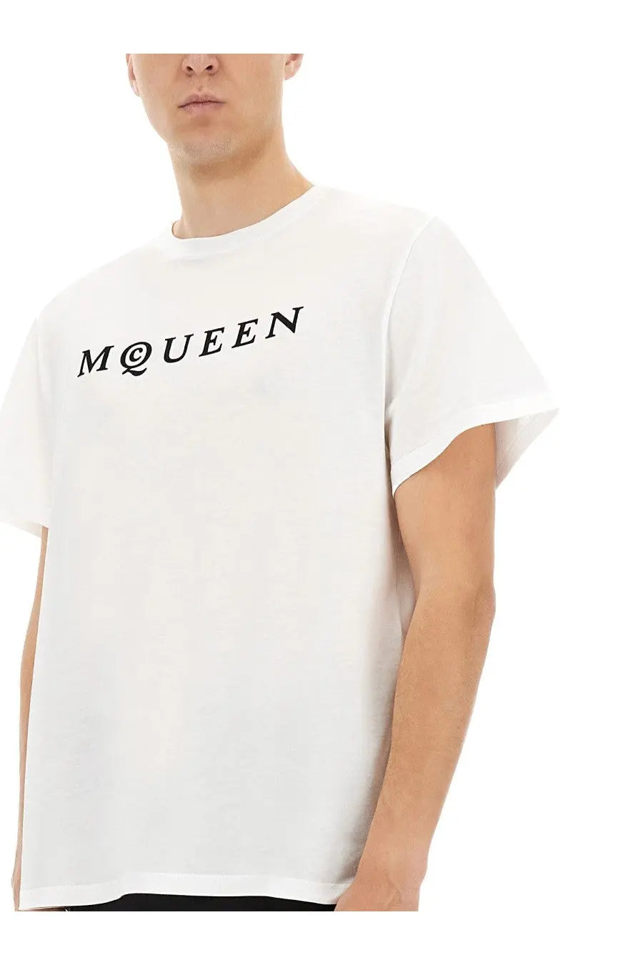 Alexander McQueen Men's Jersey Shirt White, view 4