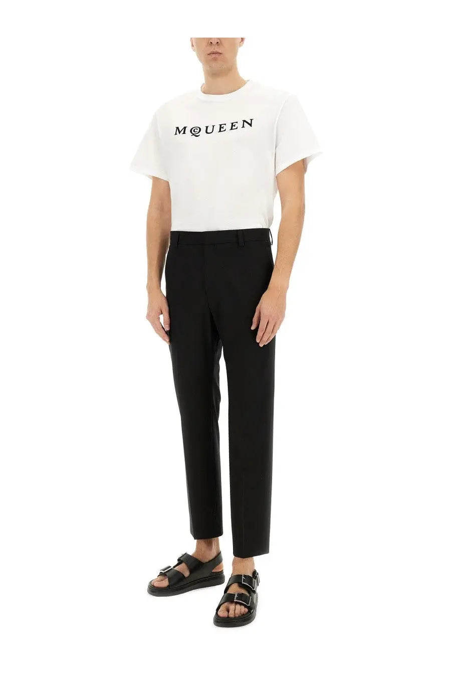 Alexander McQueen Men's Jersey Shirt White, view 2