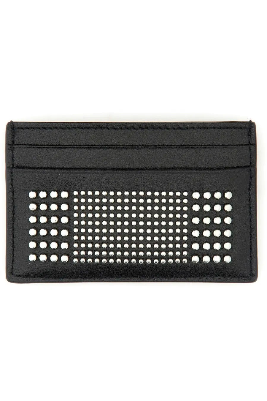 Alexander McQueen Men's Leather Card Holder Black, view 2