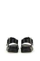 Alexander McQueen Men's Leather Sandal Black, view 3