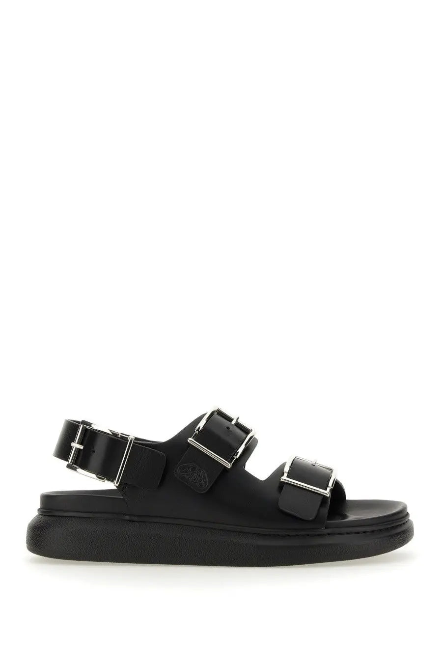 Alexander McQueen Men's Leather Sandal Black