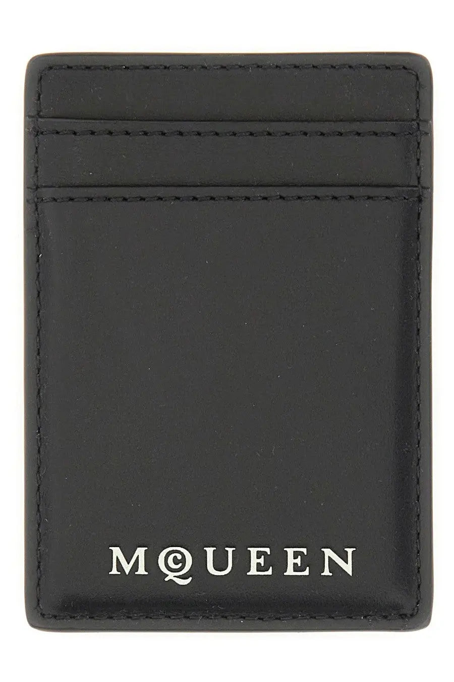 Alexander McQueen Men's Magnetic Card Holder Black