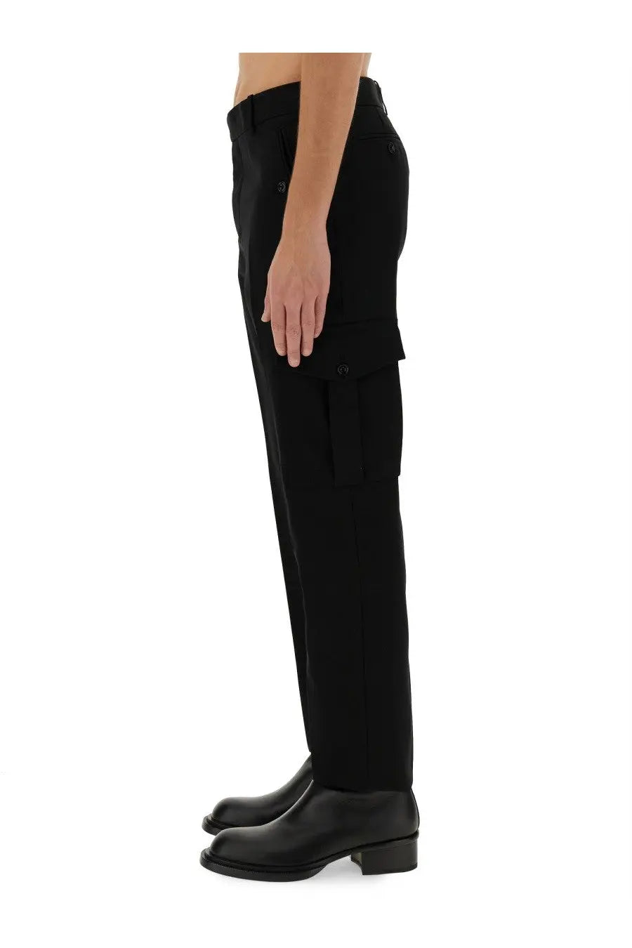 Alexander McQueen Men's Military Pants Black, view 4