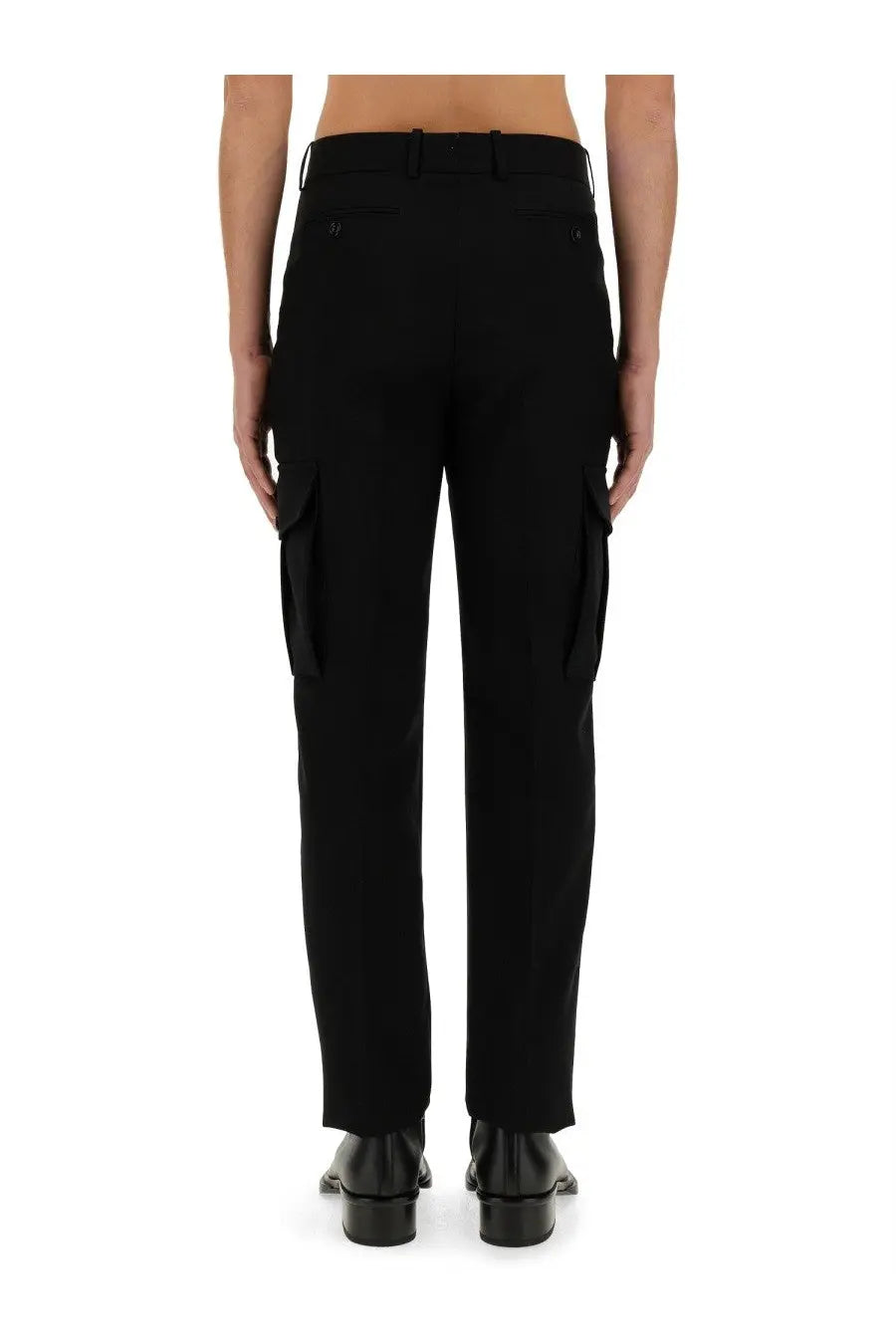 Alexander McQueen Men's Military Pants Black, view 3