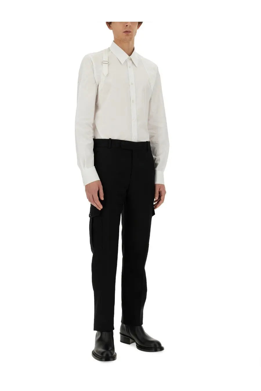 Alexander McQueen Men's Military Pants Black, view 2