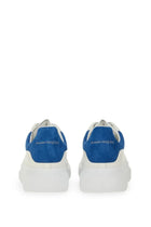 Alexander McQueen Men's Oversized Leather Sneaker White, view 4
