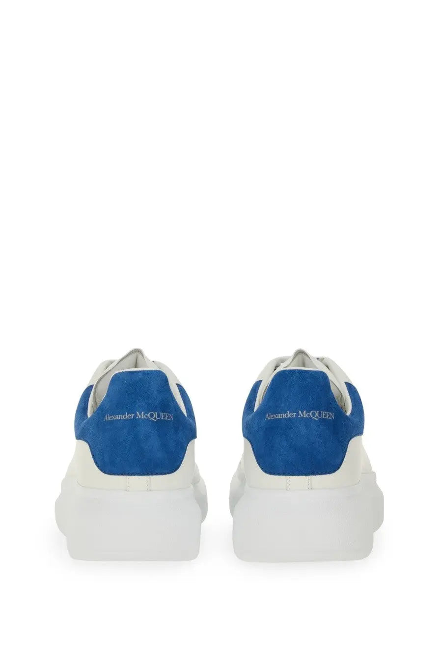 Alexander McQueen Men's Oversized Leather Sneaker White, view 4