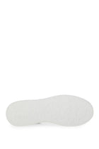 Alexander McQueen Men's Oversized Leather Sneaker White, view 6