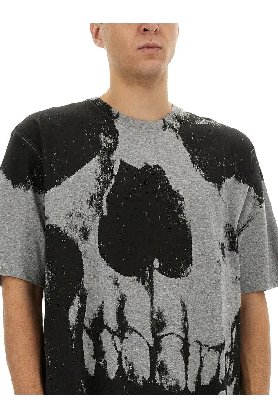 Alexander McQueen Men's Skull Print Shirt Grey, view 4