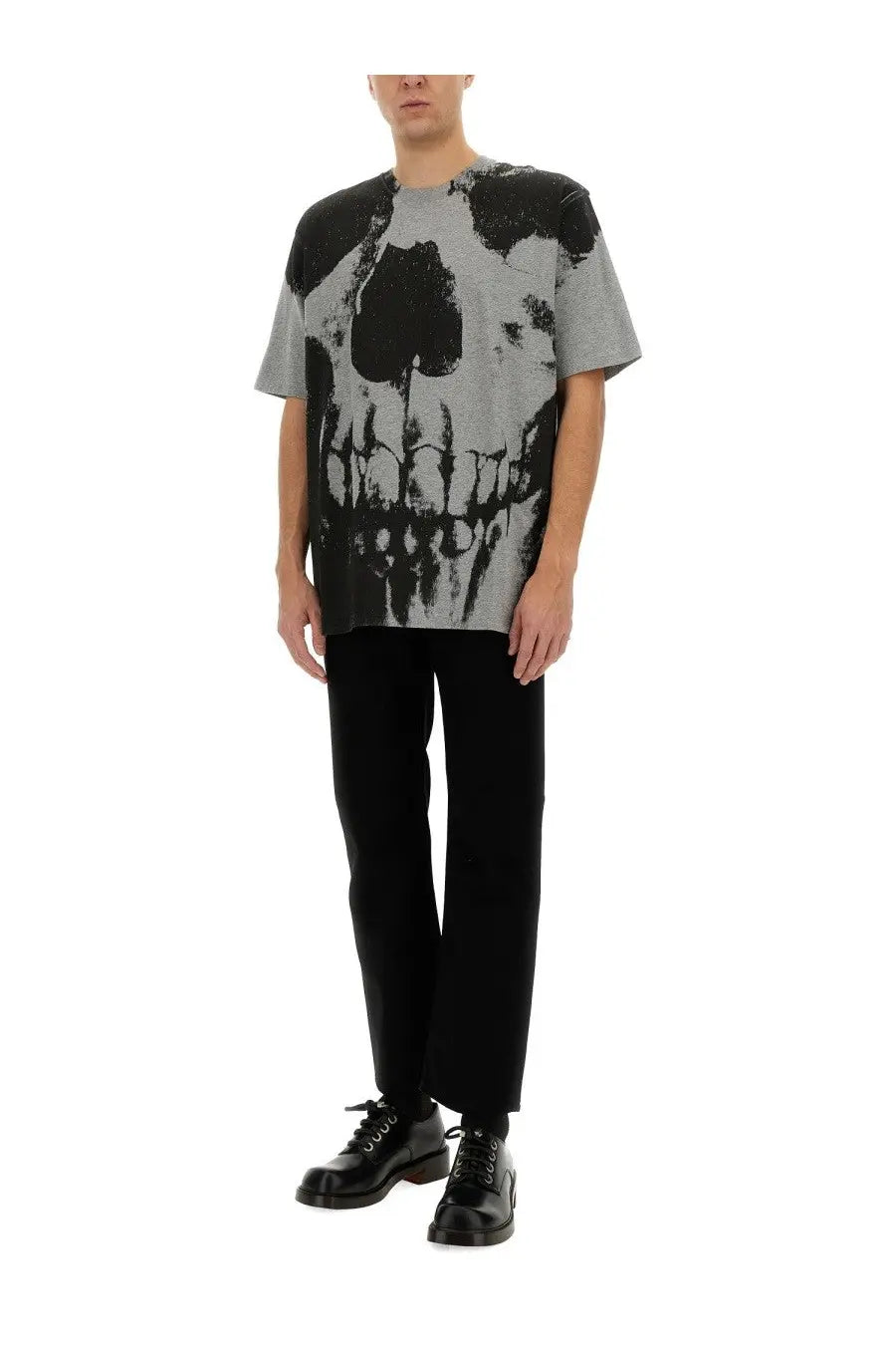 Alexander McQueen Men's Skull Print Shirt Grey, view 2