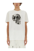 Alexander McQueen Men's Skull Print Shirt White