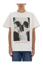 Alexander McQueen Men's Skull Print Shirt White