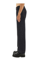 Alexander McQueen Men's Wide Leg Jeans Blue, view 4