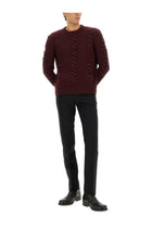 Alexander McQueen Men's Wool Sweater Red, view 2
