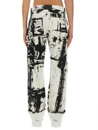 Alexander McQueen Men's Workwear Jeans White, view 3